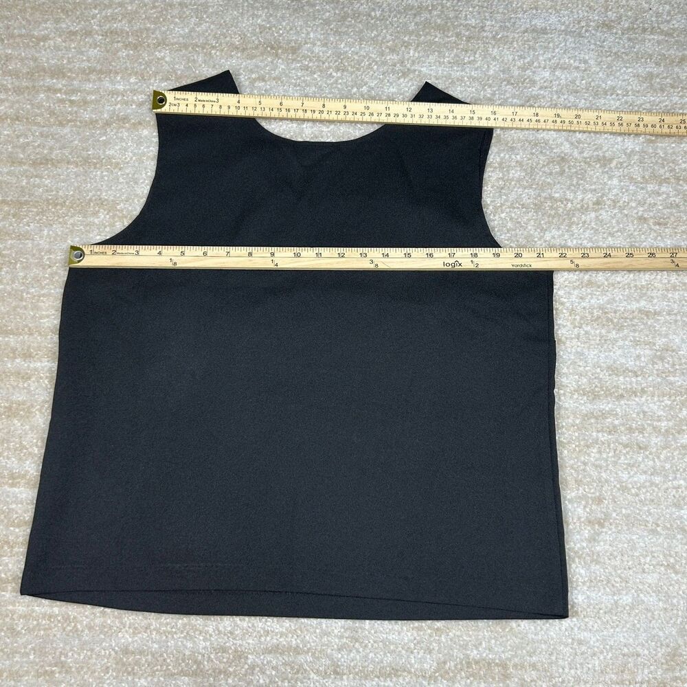 Sara Morgan Tank Top Womens LP Black Sleeveless Beaded Embellished Shell Classic - Picture 7 of 8